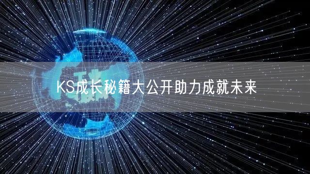 KS成长秘籍大公开助力成就未来