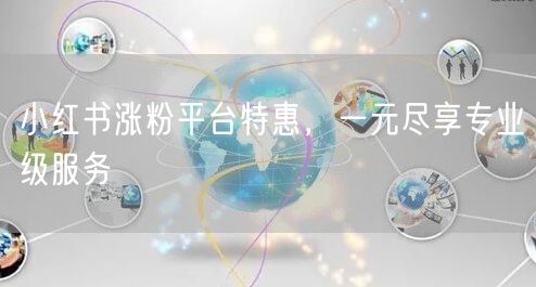 小红书涨粉平台特惠，一元尽享专业级服务
