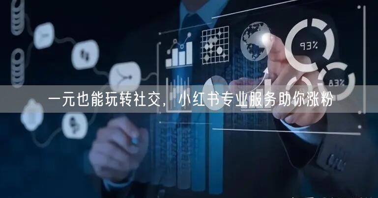 一元也能玩转社交，小红书专业服务助你涨粉