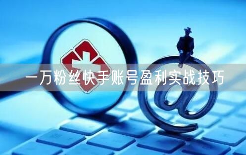 一万粉丝快手账号盈利实战技巧