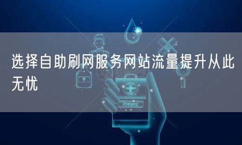 选择自助刷网服务网站流量提升从此无忧