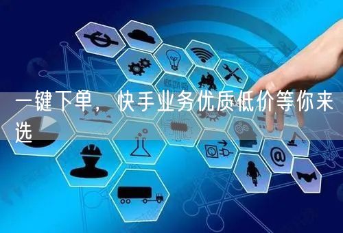 一键下单,快手业务优质低价等你来选