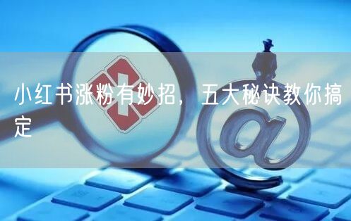 小红书涨粉有妙招,五大秘诀教你搞定